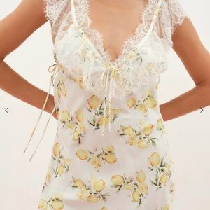 NWT For Love & Lemons Audrey mini slip dress